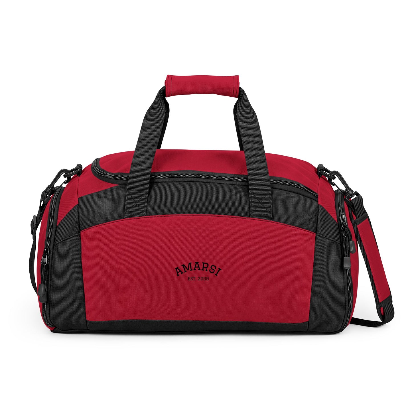 Classic Black Gym Bag — Durable Weekender & Workout Duffle