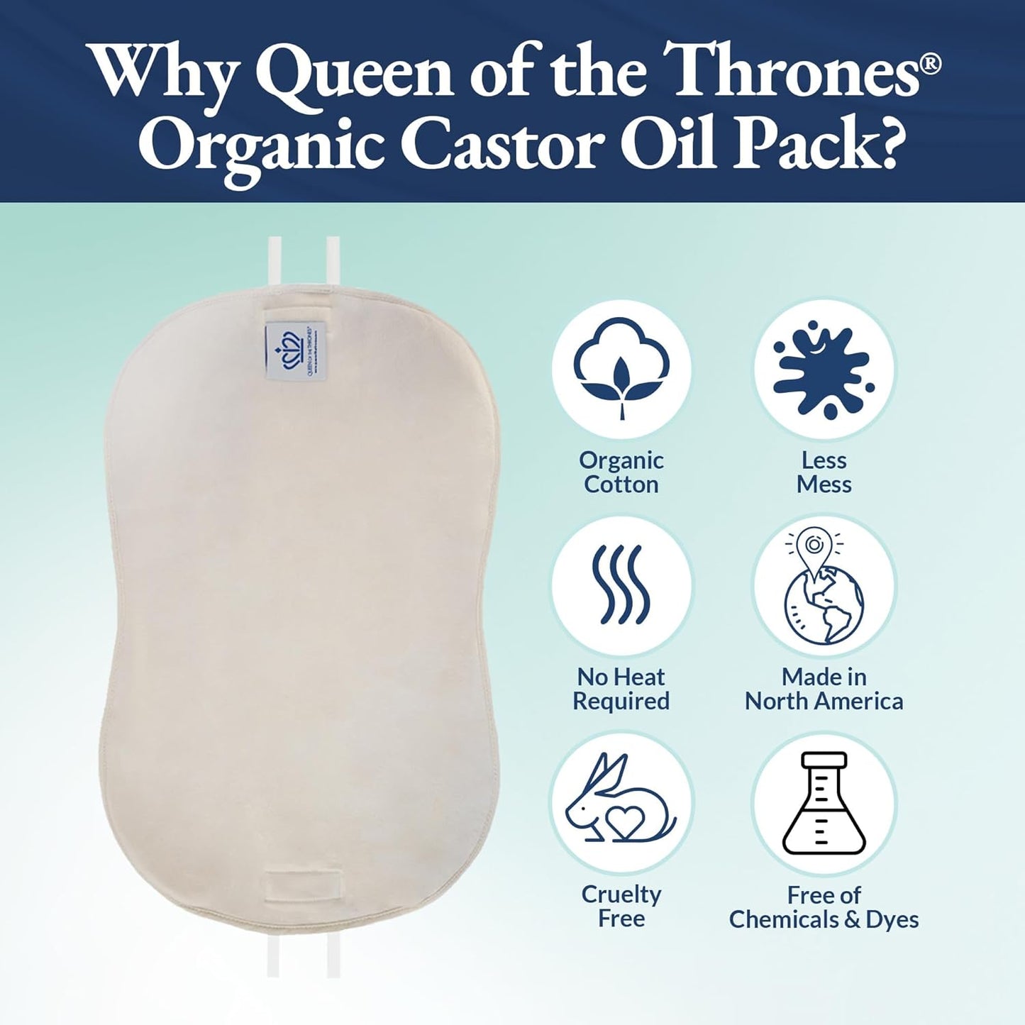 Queen Of Throne Castor Oil Pack for Liver