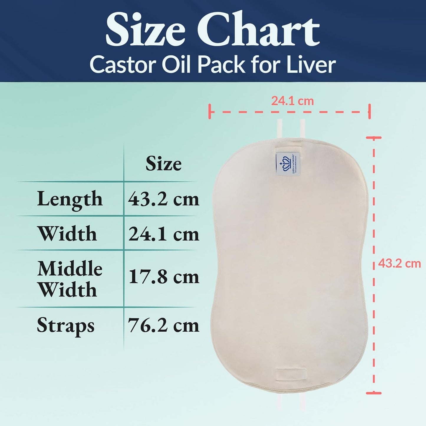 Queen Of Throne Castor Oil Pack for Liver