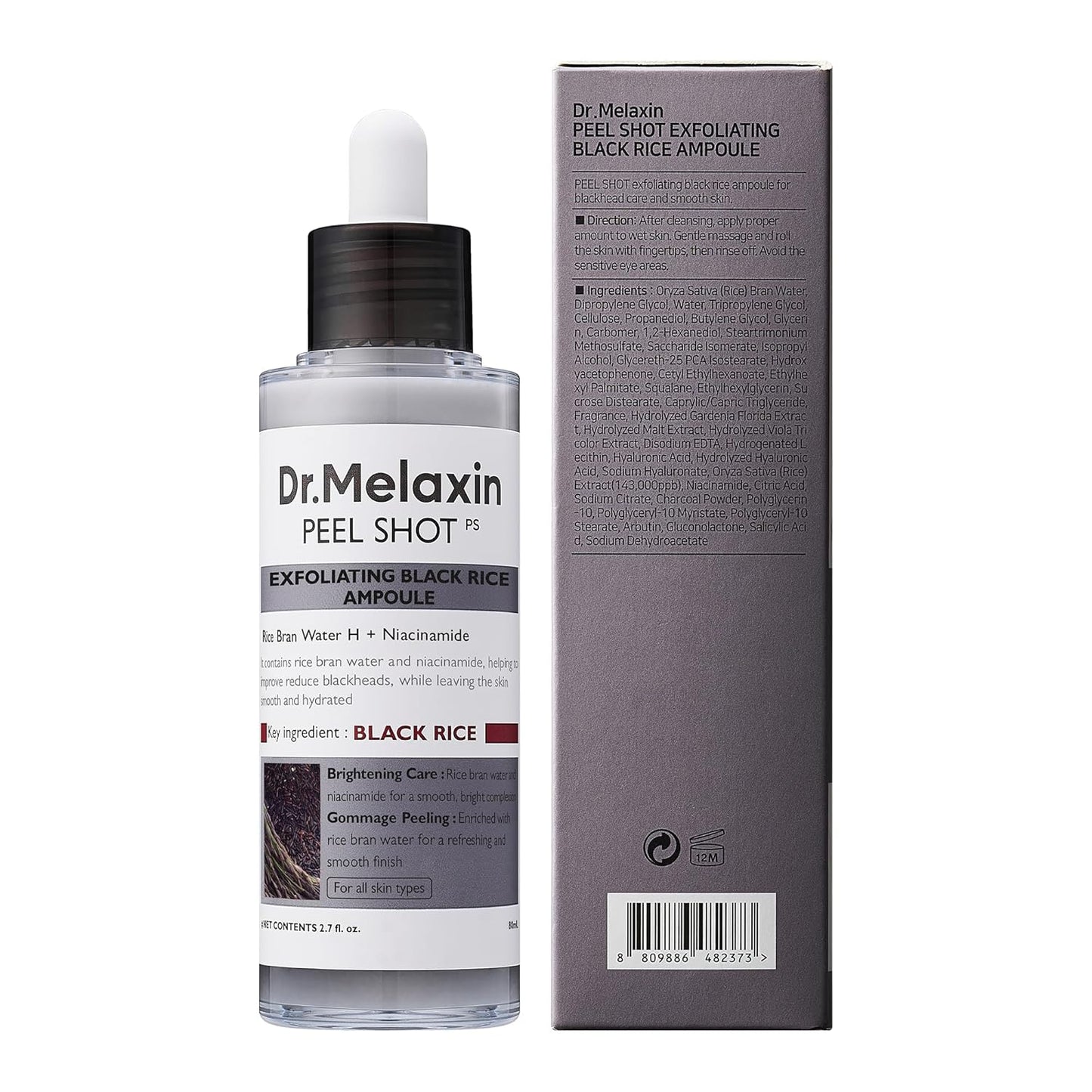 Dr. Melaxin Peel Shot Glow Black Rice Peeling Ampoule