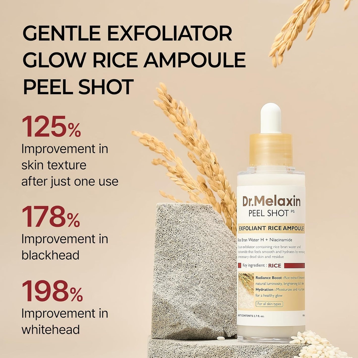 Dr. Melaxin Peel Shot Glow White Rice Peeling Ampoule