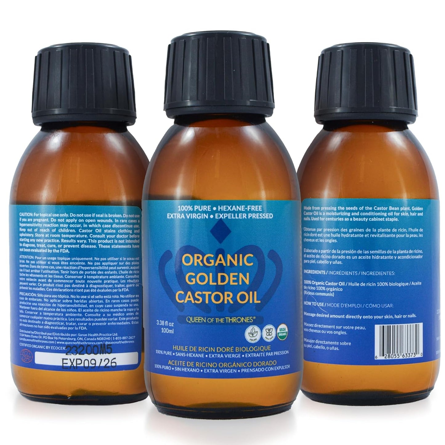 Queen Of Thrones Organic Golden Castor Oil
