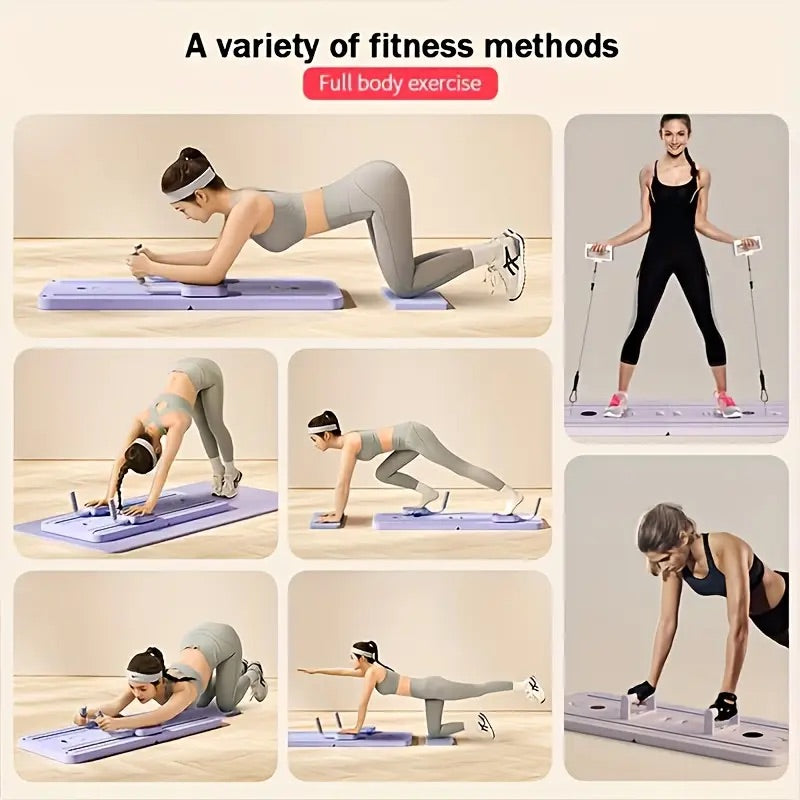 Foldable Pilates Reformer - Purple