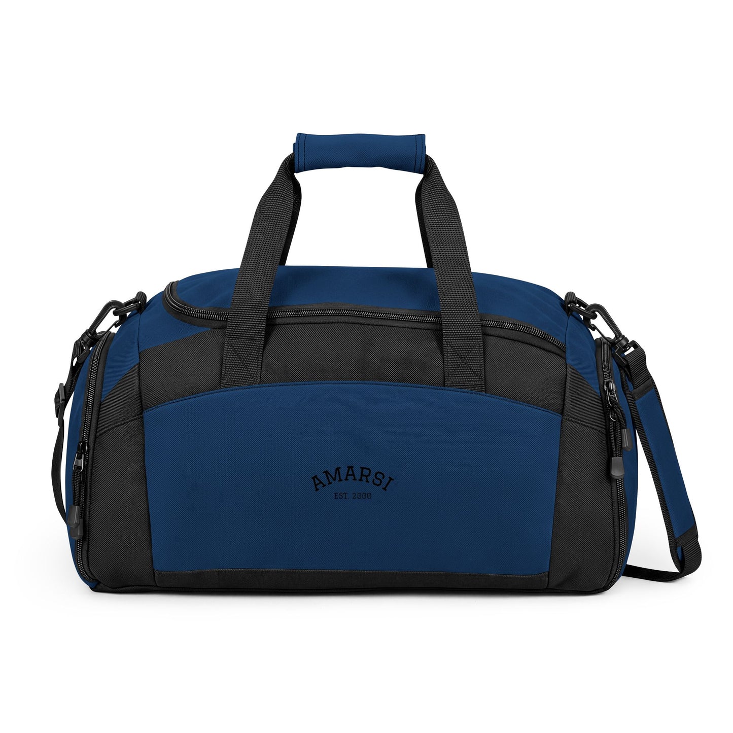 Classic Black Gym Bag — Durable Weekender & Workout Duffle