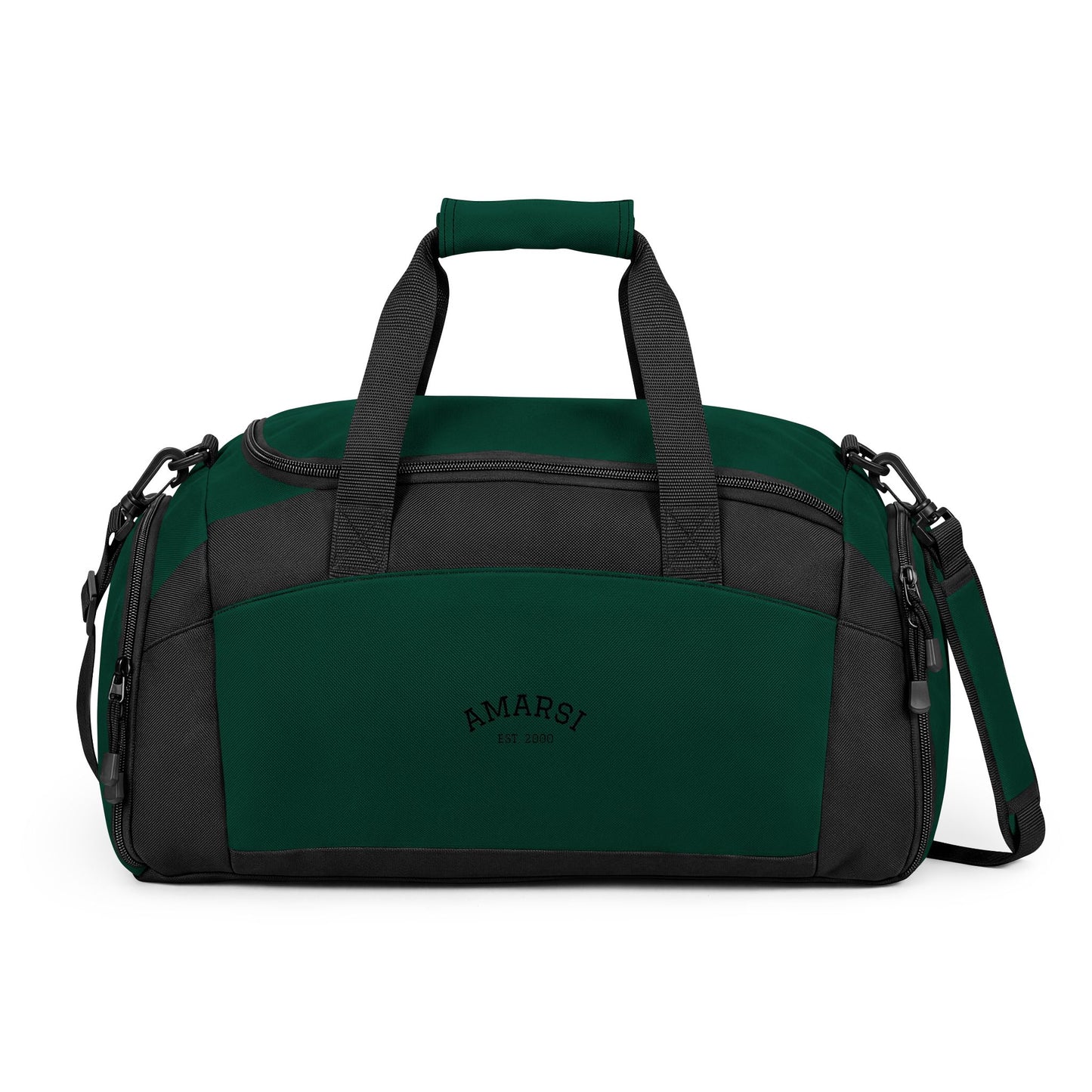 Classic Black Gym Bag — Durable Weekender & Workout Duffle
