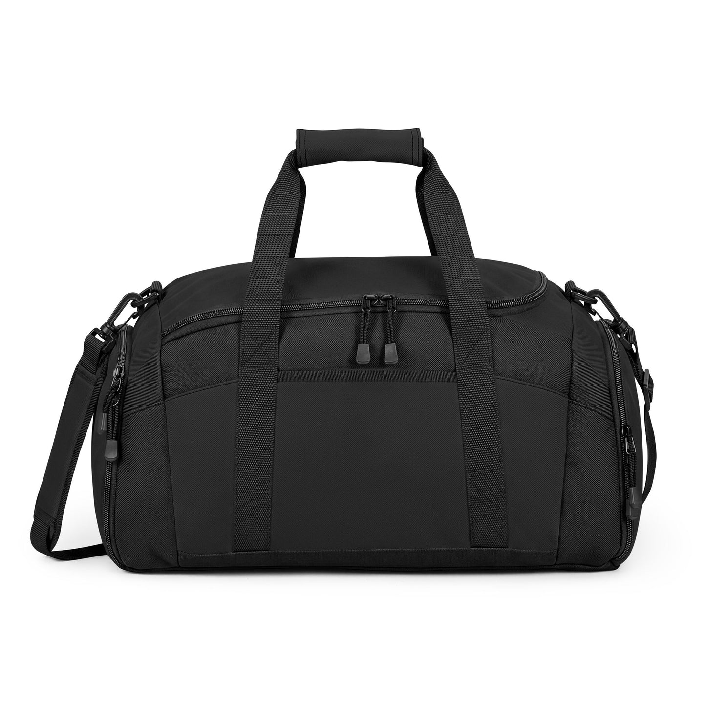 Classic Black Gym Bag — Durable Weekender & Workout Duffle