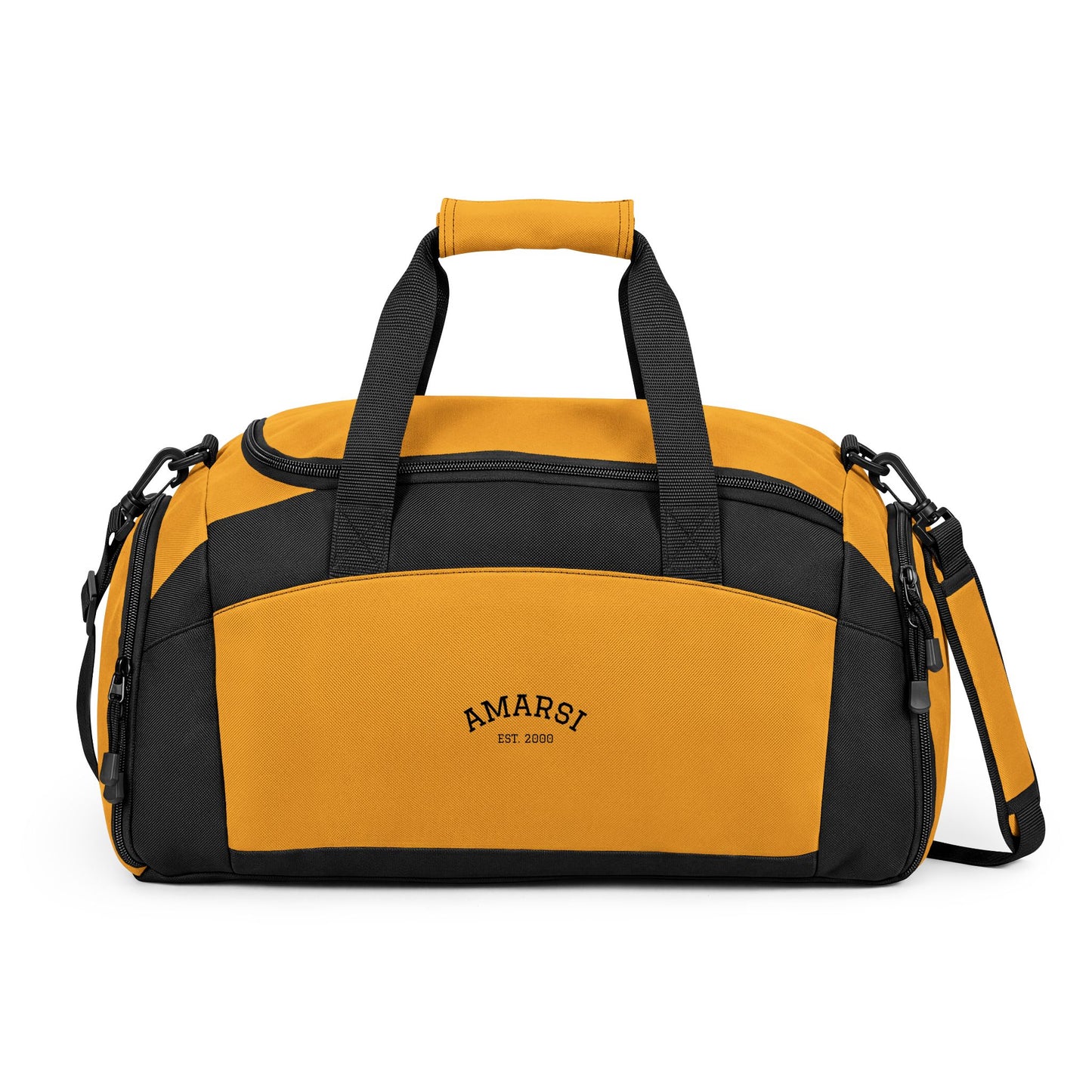 Classic Black Gym Bag — Durable Weekender & Workout Duffle