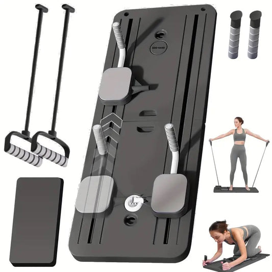 Foldable Pilates Reformer - Black